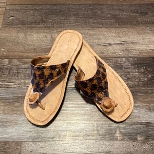 Handmade in Africa women’s sandals fits like a 7
